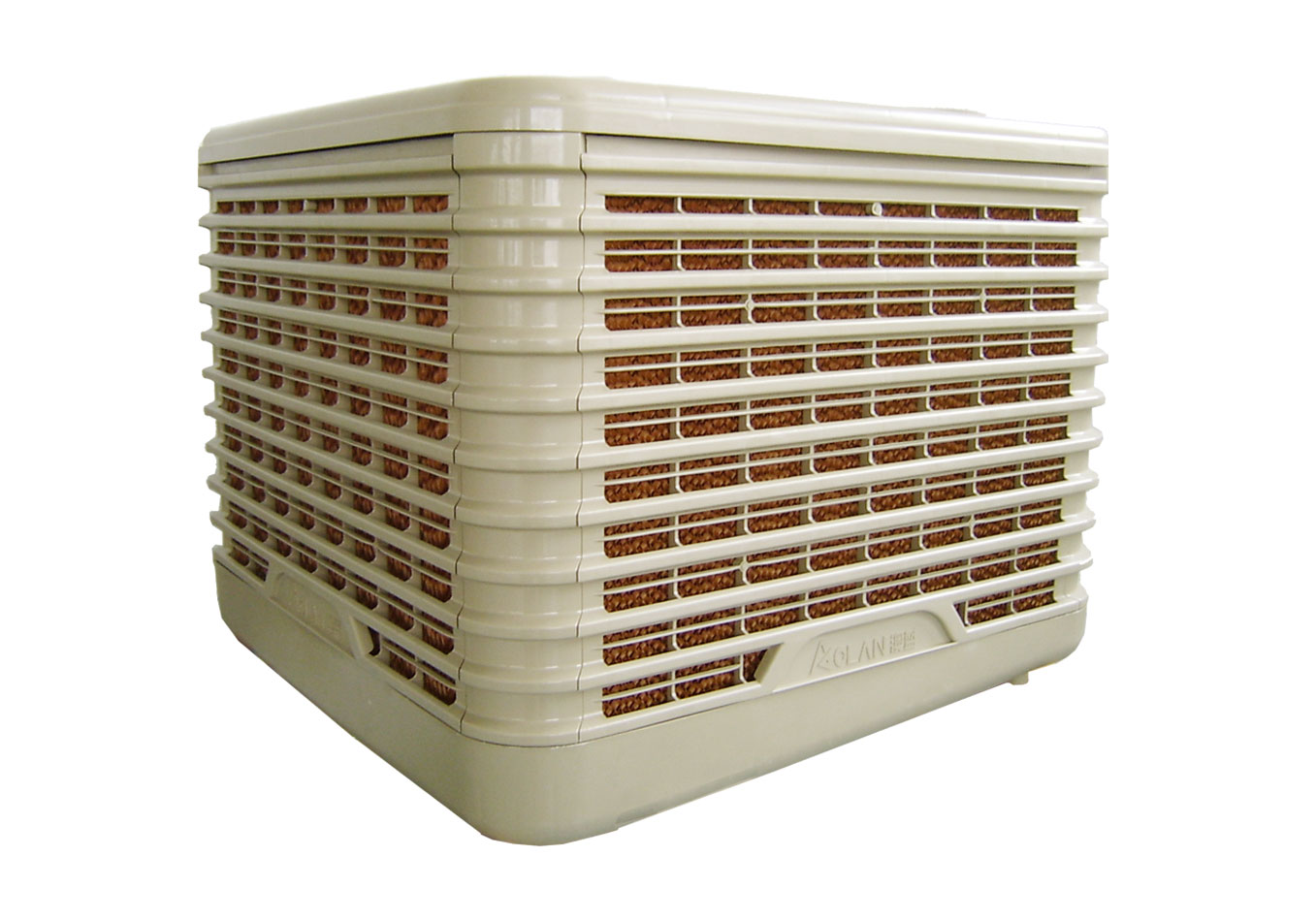 Refroidisseur d'air évaporatif de sortie de vidange conçu par remous, refroidissement d'usine, grande fan de refroidissement par l'eau